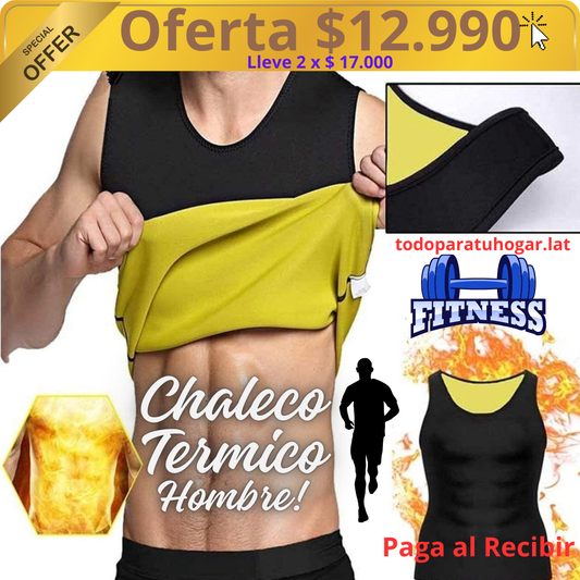 Faja Termica Chaleco Sauna Para Hombres